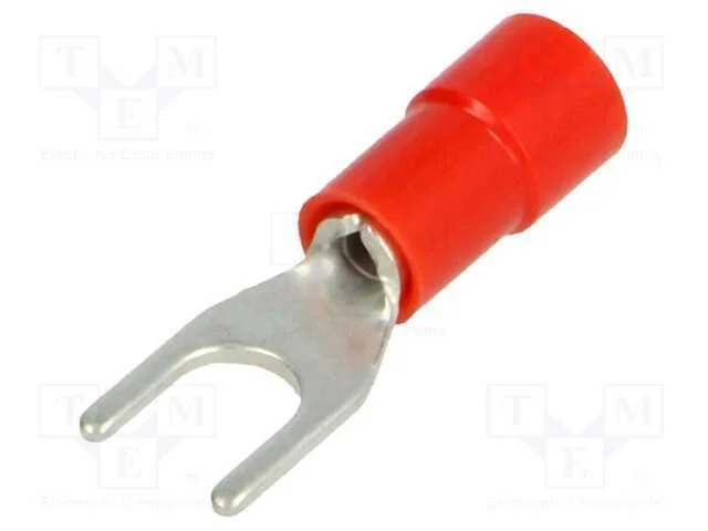 Terminal: Terminal Forquilha, M4, : 4,2mm, 0,25&divide;1,5mm2, Cerrar