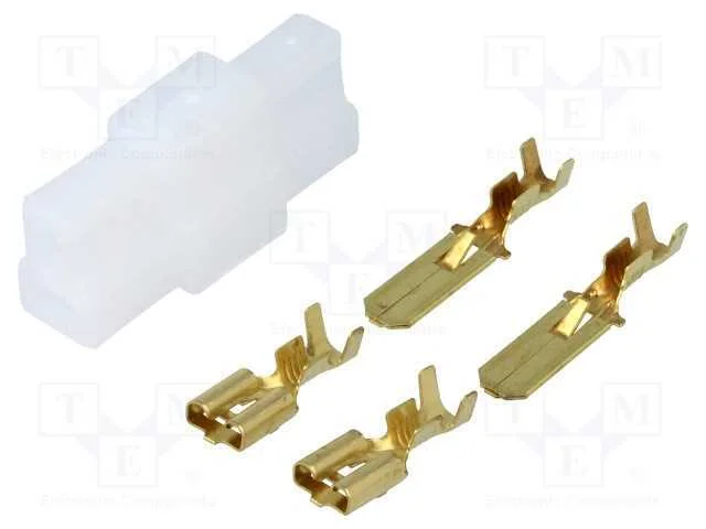 Conetor: Plano, F&ecirc;mea/Macho, Cerrar, com Cabo, Isolada, 2,5mm2