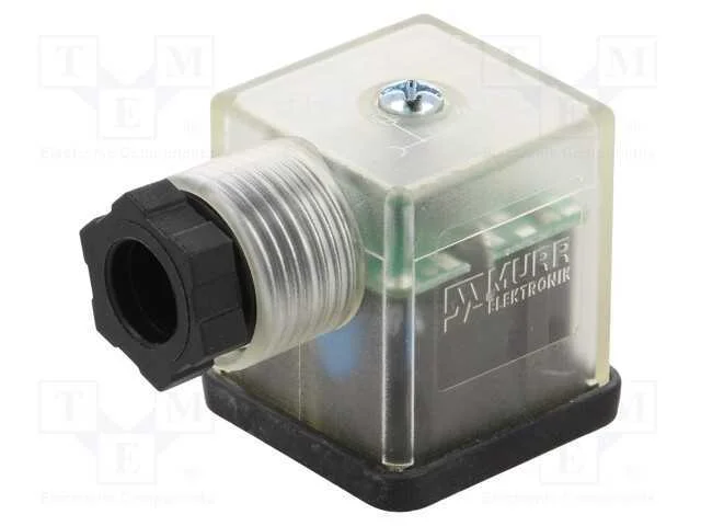 Conector: de V&aacute;lvulas, Ficha, Formato A, 18mm, F&ecirc;mea, Pin: 3, 6&divide;8mm