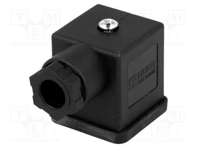 Conector: de V&aacute;lvulas, Ficha, Formato A, 18mm, F&ecirc;mea, Pin: 3, 6&divide;8mm