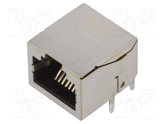 Tomada, Rj45, Pin: 8, Dourado, Sistema: 8p8c, para Pcb, Tht