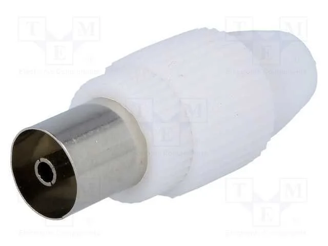 Ficha, Conc&ecirc;ntricos 9,5mm (Iec 169-2), F&ecirc;mea, Simples, com Cabo