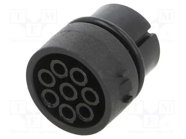 Conector: Redondos, Inserto de Contatos, F&ecirc;mea, Pin: 8