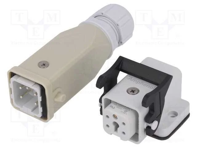Conector: HDC, macho + f&ecirc;mea, C146, PIN: 5, 4+PE,.