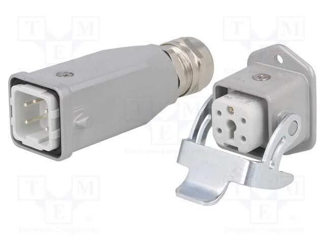 Conector: HDC, macho + f&ecirc;mea, C146, PIN: 5, 4+PE,.