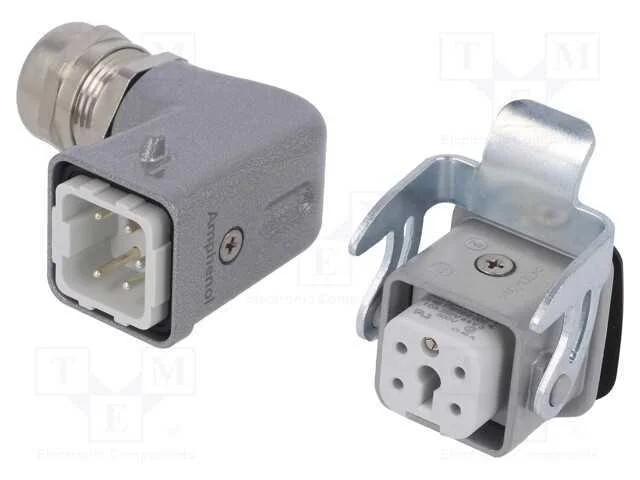 Conector: HDC, macho + f&ecirc;mea, C146, PIN: 5, 4+PE,.