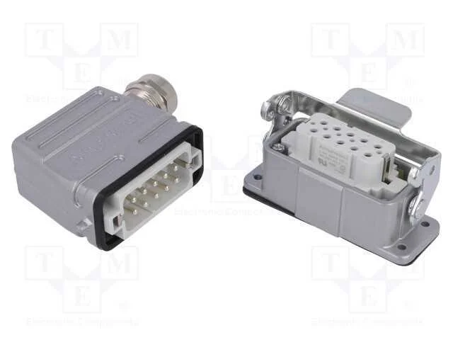 Conector: Hdc, Macho + F&ecirc;mea, C146, Pin: 10, 10+Pe, Tamanho A10