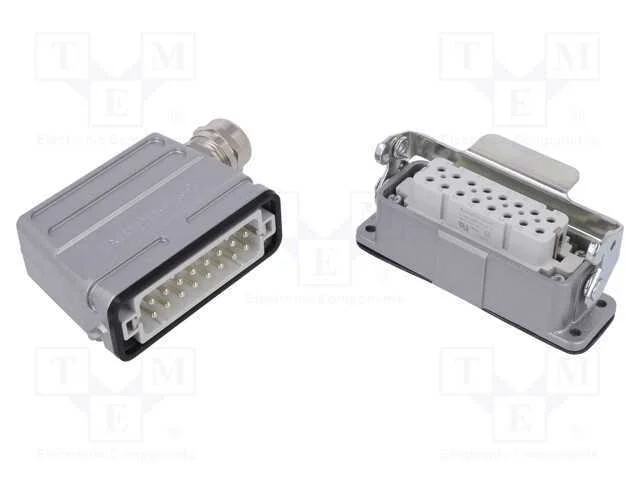 Conector: HDC, macho + f&ecirc;mea, C146, PIN: 16, 16+P.