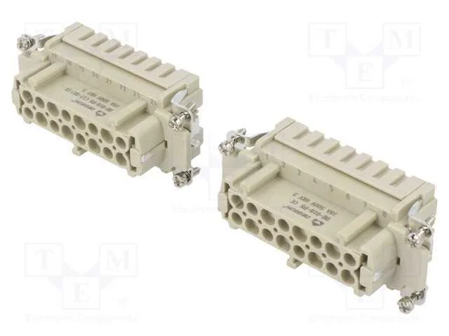 Conector: HDC, inserto de contatos, f&ecirc;mea, DE, PI.