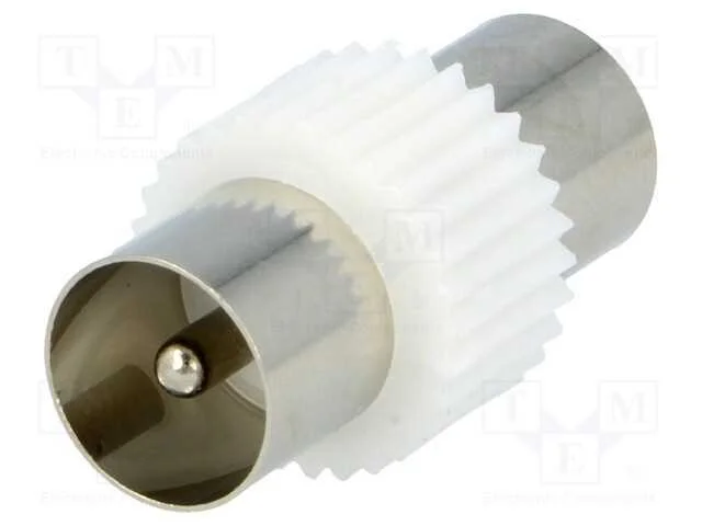 Conector, coaxial 9,5mm ficha,em ambos os lados, .