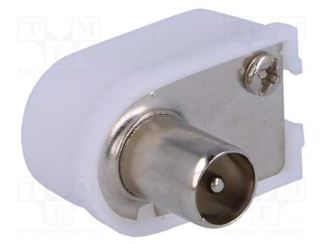 Ficha, conc&ecirc;ntricos 9,5mm (IEC 169-2), macho, ang.