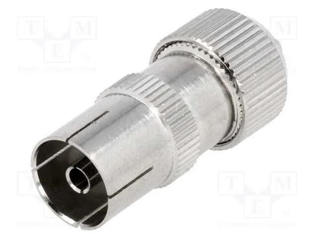 Ficha, Conc&ecirc;ntricos 9,5mm (Iec 169-2), F&ecirc;mea, Simples, com Cabo