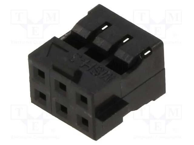 6ckt 2mm Mgrid Wtb Conn Crimp Hsg