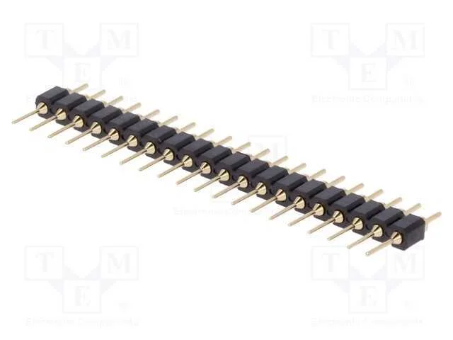 Barra de Pinos, Pinos, Macho, Pin: 20, Simples, 2,54mm, Tht, 1x20