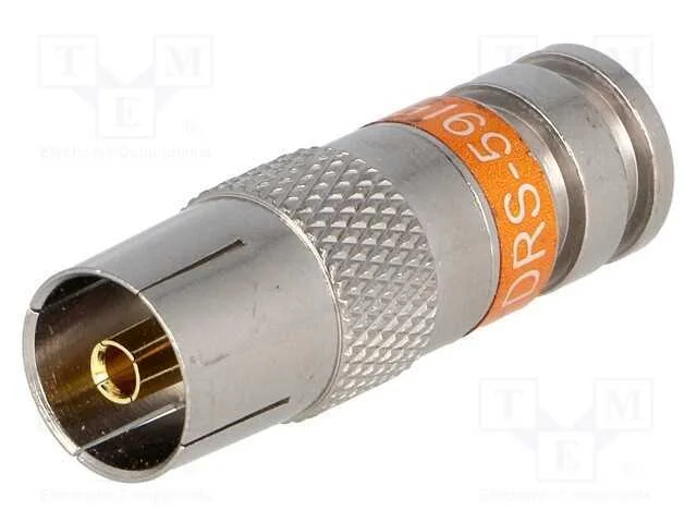Ficha, conc&ecirc;ntricos 9,5mm (IEC 169-2), f&ecirc;mea, RG5.
