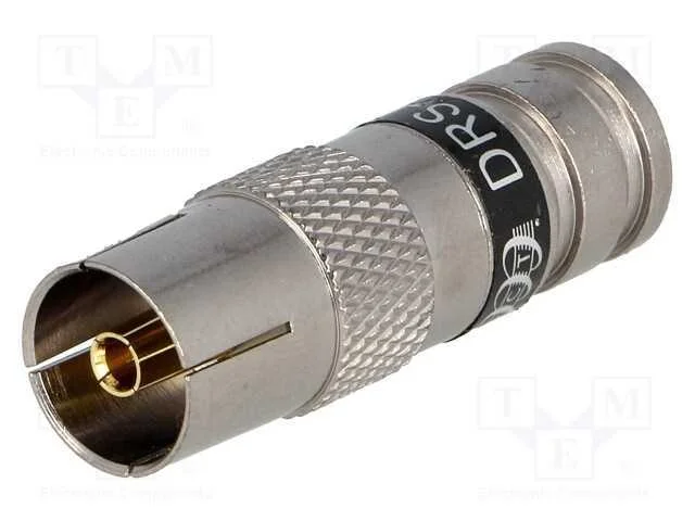 Ficha, conc&ecirc;ntricos 9,5mm (IEC 169-2), f&ecirc;mea, RG6.
