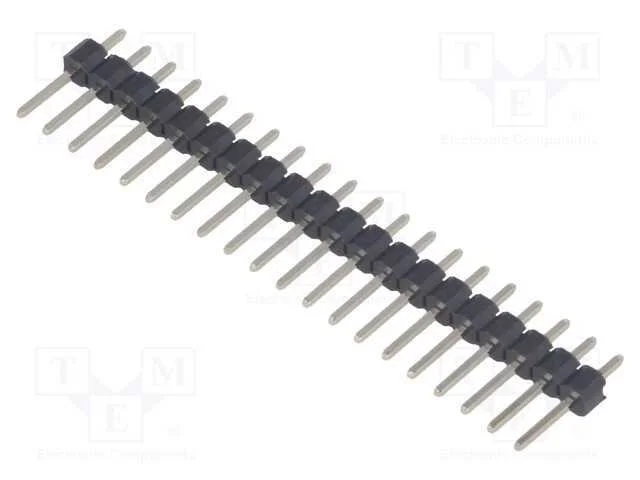 Barra de Pinos, Pinos, Macho, Pin: 20, Simples, 2,54mm, Tht, 1x20
