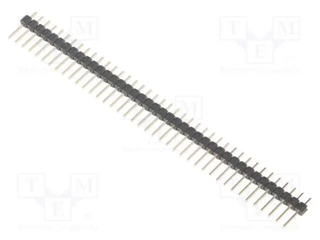 Barra de Pinos, Pinos, Macho, Pin: 40, Simples, 2,54mm, Tht, 1x40