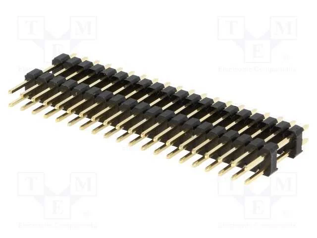 Barra de Pinos, Pinos, Macho, Pin: 40, de Andar, Simples, 2,54mm