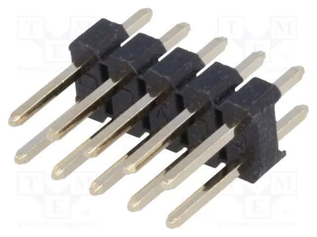 Barra de Pinos, Pinos, Macho, Pin: 10, Simples, 2,54mm, Tht, 2x5