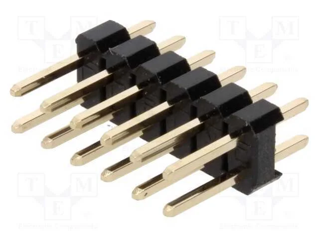 Barra de Pinos, Pinos, Macho, Pin: 12, Simples, 2,54mm, Tht, 2x6