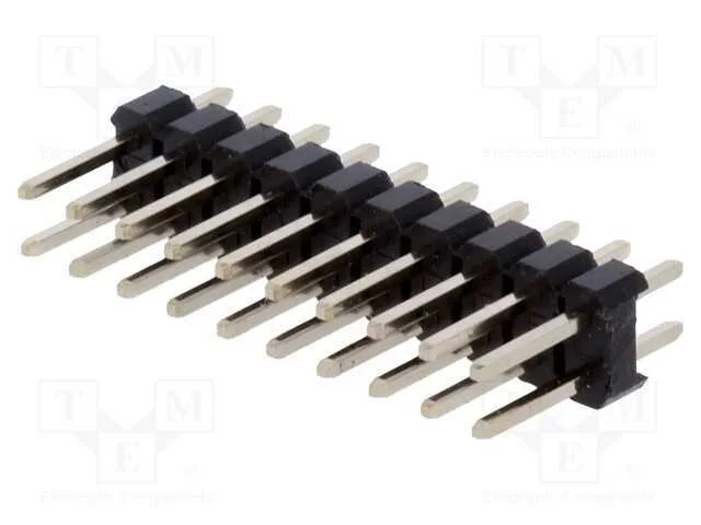 Barra de Pinos, Pinos, Macho, Pin: 20, Simples, 2,54mm, Tht, 2x10