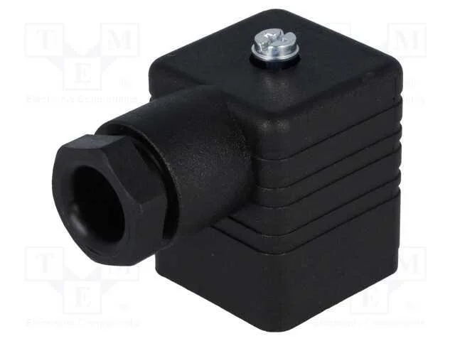 Conector: de v&aacute;lvulas, ficha, formato A, 18mm, f&ecirc;.