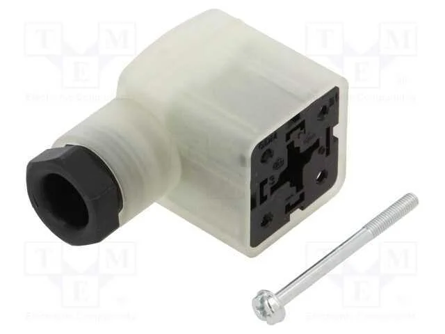 Conector: de v&aacute;lvulas, ficha, formato A, 18mm, f&ecirc;.