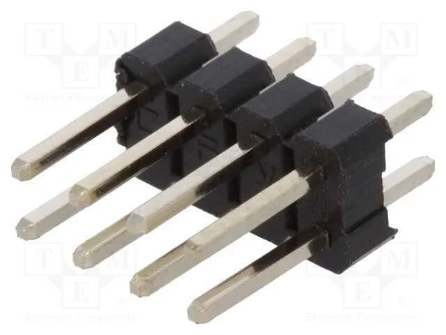 Barra de Pinos, Pinos, Macho, Pin: 8, Simples, 2,54mm, Tht, 2x4, L3mm