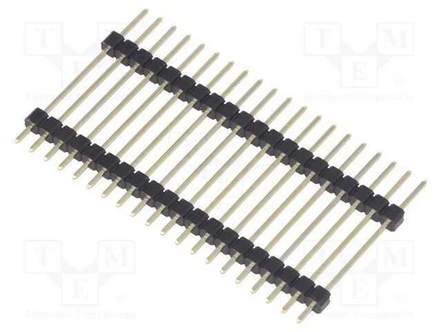 Barra de Pinos, Pinos, Macho, Pin: 20, de Andar, Simples, 2,54mm