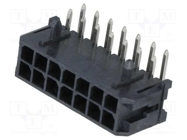 Tomada, fio-placa, macho, Micro-Fit 3.0, 3mm, PIN.