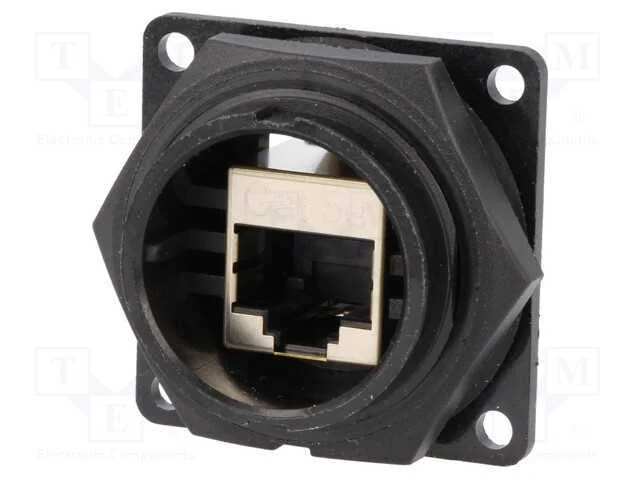 Conector, Rj45, Dc, Pin: 8, Cat: 5e, Blindadas, Sistema: 8p8c