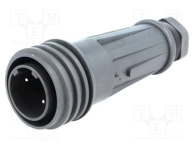 Conector: Redondos, Ficha, Macho, Pin: 2, Rosca Externa,Torcidos