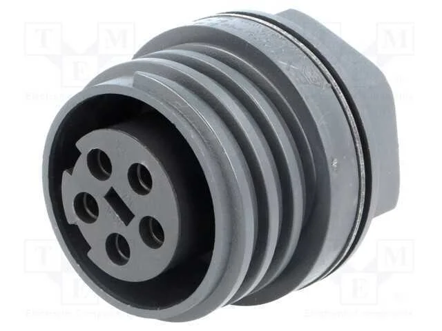 Conector: redondos, tomada, f&ecirc;mea, PIN: 5, rosca .