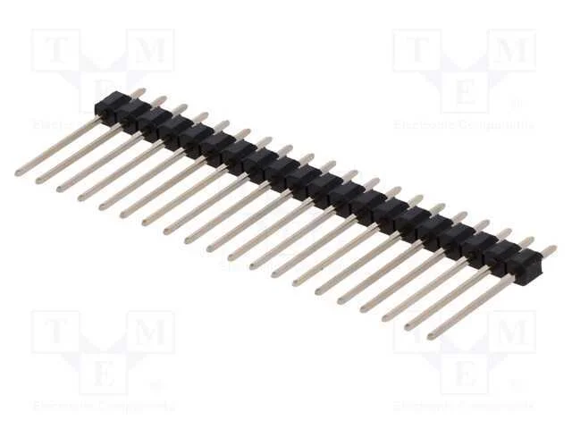 Barra de Pinos, Pinos, Macho, Pin: 20, Simples, 2,54mm, Tht, 1x20