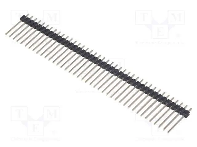 Barra de Pinos, Pinos, Macho, Pin: 40, Simples, 2,54mm, Tht, 1x40