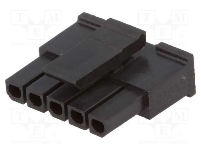 Ficha, Fio-Placa, F&ecirc;mea, Micro-Fit 3.0, 3mm, Pin: 5, Sem Contactos