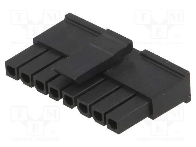 Ficha, Fio-Placa, F&ecirc;mea, Micro-Fit 3.0, 3mm, Pin: 8, Sem Contactos