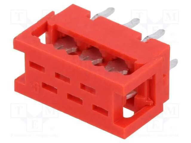 Fio-placa, passo, PIN: 6, IDC,THT, para PCB,para .