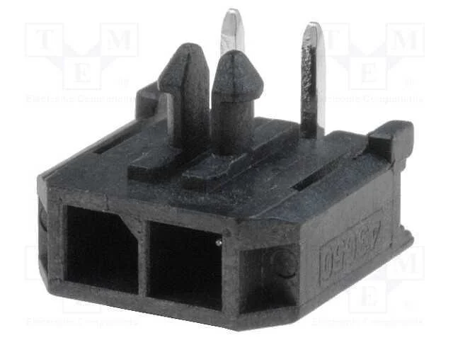 Tomada, Fio-Placa, Macho, Micro-Fit 3.0, 3mm, Pin: 2, Tht, 5a, 600v