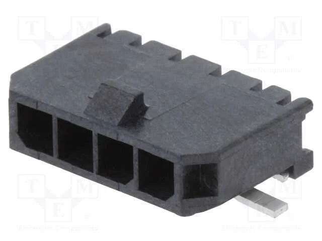 Tomada, Fio-Placa, Macho, Micro-Fit 3.0, 3mm, Pin: 4, Glow-Wire, Smt