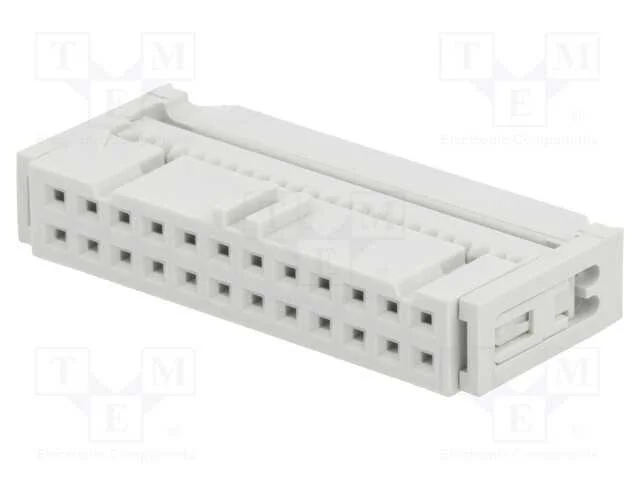 Ficha, Idc, F&ecirc;mea, Pin: 24, com Aperto de Cabo, Idc, para Fita, Fci