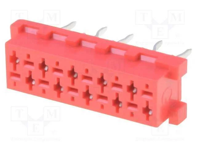 Fio-placa, tomada, f&ecirc;mea, PIN: 10, THT, para PCB,.