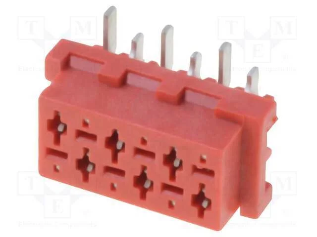 Fio-Placa, Tomada, F&ecirc;mea, Pin: 6, Smt, para Pcb, 1,5a, 30mo, Vertical