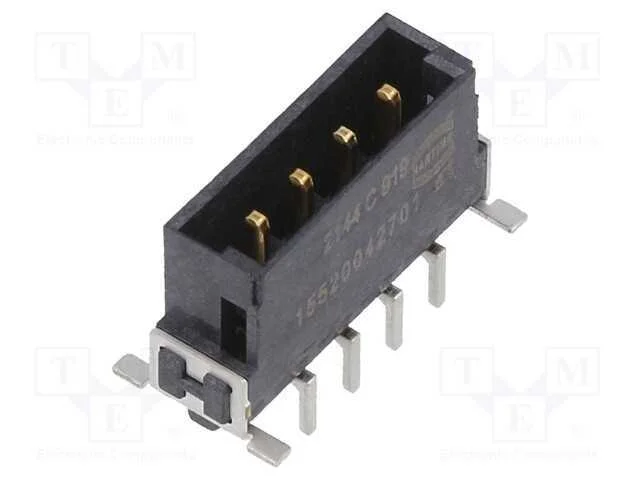 Conector: Placa-Placa, Macho, Pin: 4, 2,54mm, Har-Flex Power, 20a