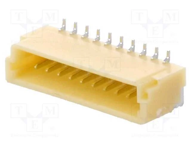 Tomada, fio-placa, macho, SH,SR, 1mm, PIN: 10, SM.