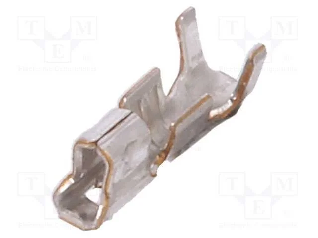 Contacto, F&ecirc;mea, Bronze de F&oacute;sforo, Estanhado, 0,032&divide;0,08mm2