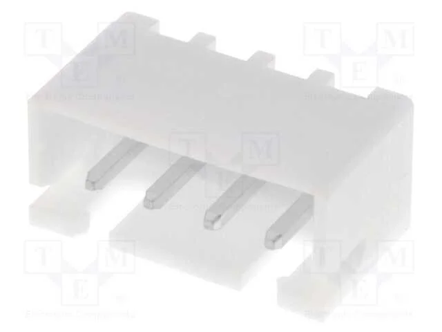 Fio-Placa, Tomada, Macho, Xh, 2,5mm, Pin: 4, Tht, 250v, 3a, -25&divide;85c