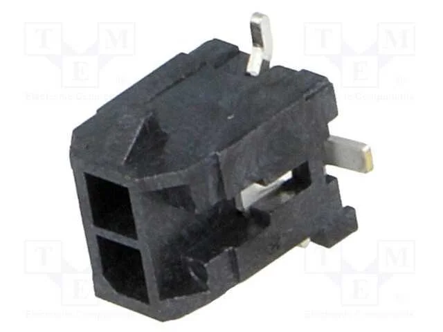 Tomada, Fio-Placa, Macho, Micro-Fit 3.0, 3mm, Pin: 2, Glow-Wire, Smt