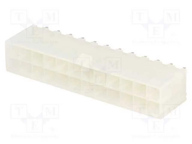 Tomada, fio-placa, macho, Mini-Fit Jr, 4,2mm, PIN.